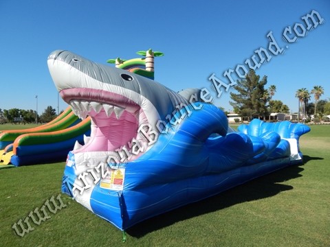 Jaws Slip N Slide rental, shark water slide rentals